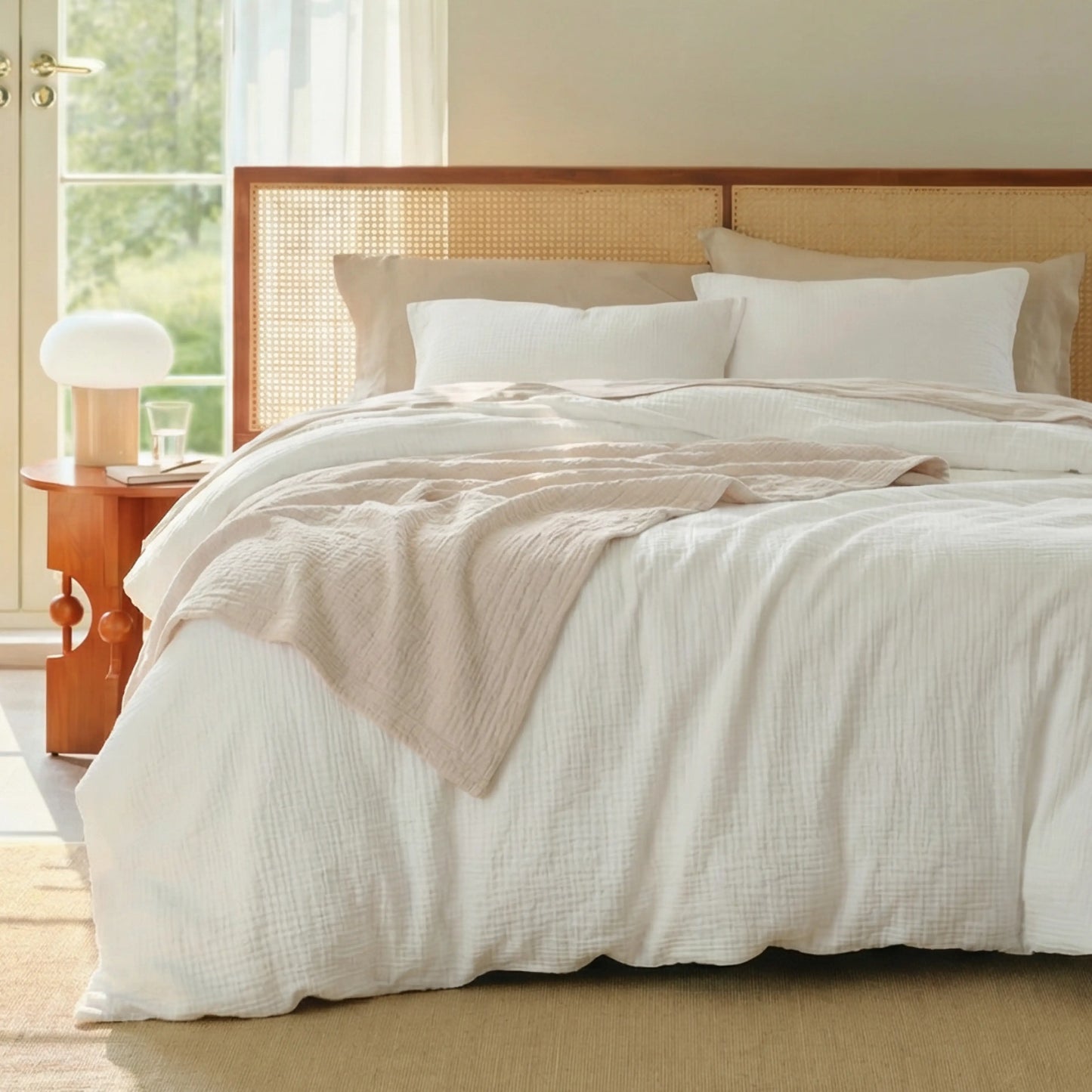 GentleSoft® Triple-Layer Cotton Gauze Duvet Cover Set