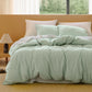 PureWoven Washed Cotton Striped Duvet Cover Set