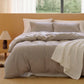 PureWoven Washed Cotton Striped Duvet Cover Set