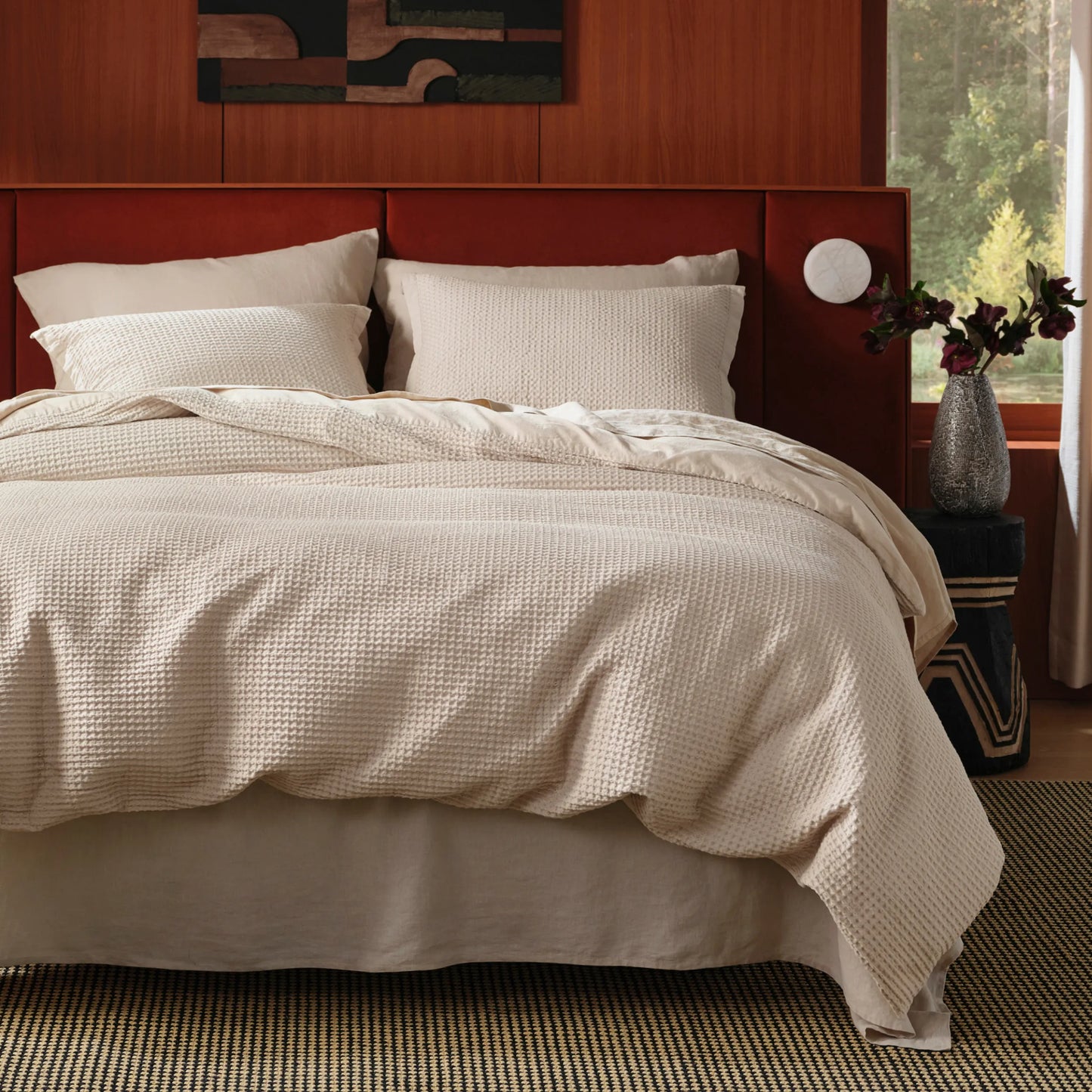 PureWoven™ Cotton Waffle Weave Duvet Cover Set