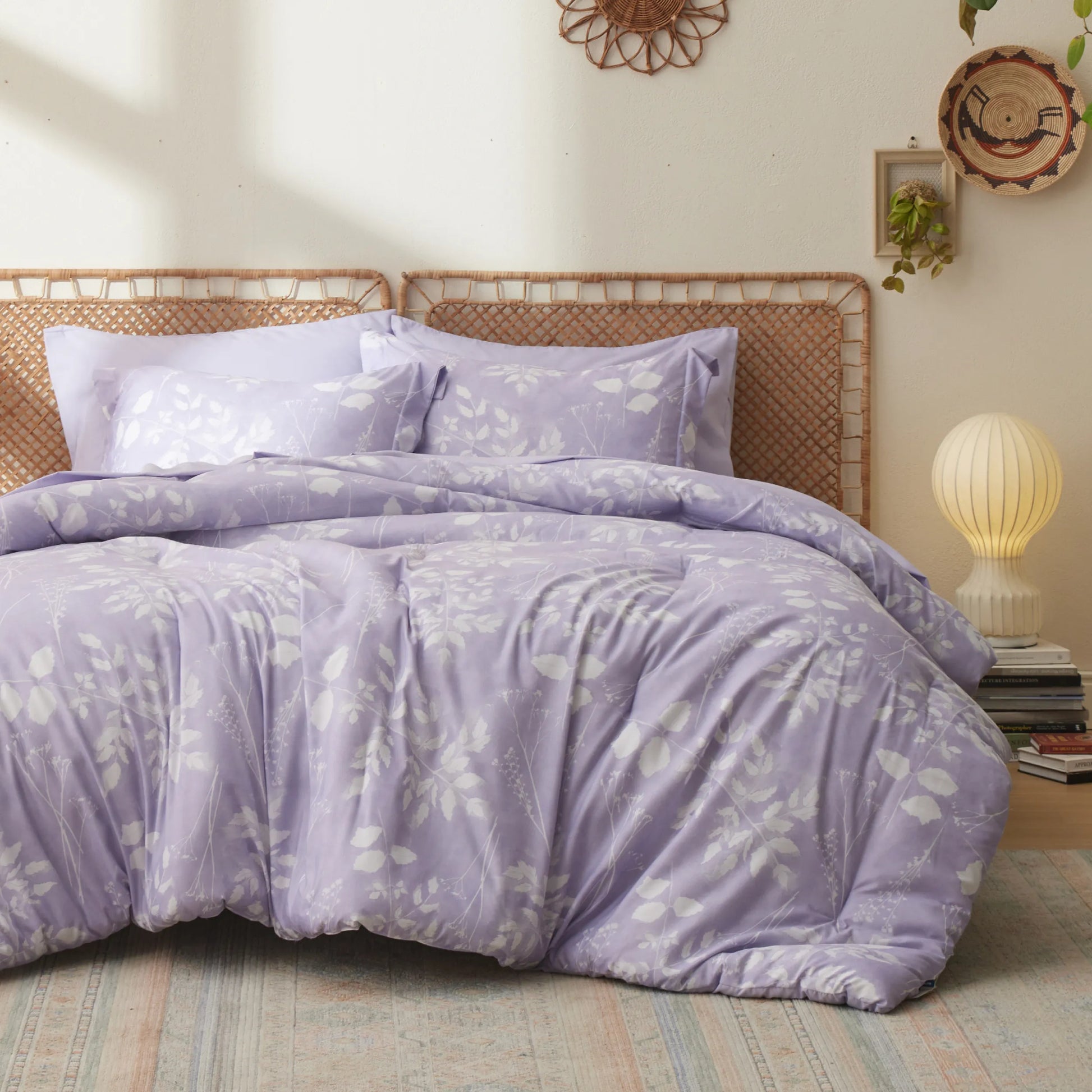 lavender flower comforter Elegant Floral Comforter Set