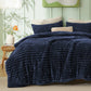 Striped Flannel Comforter Set