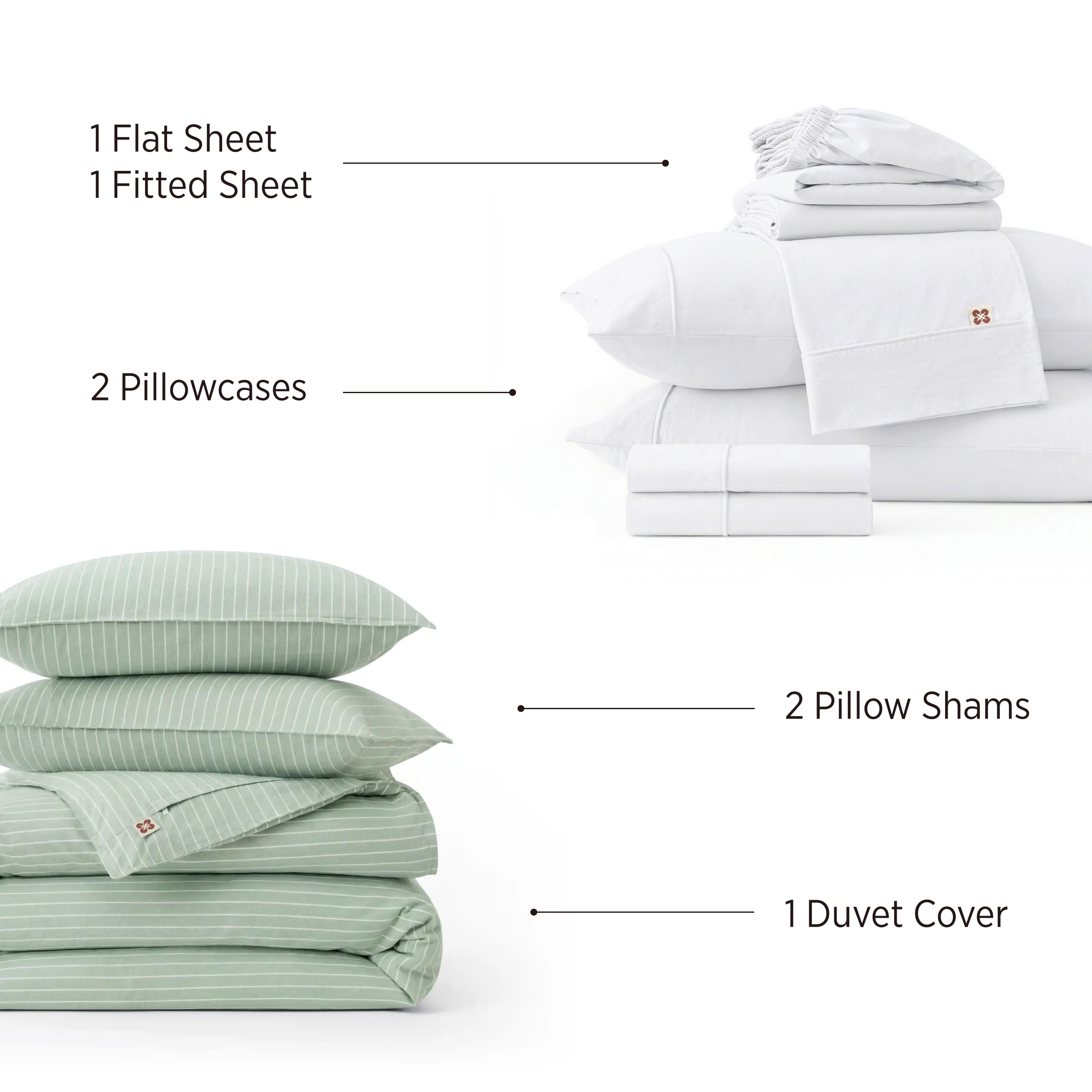 Natural Weekend Washed Cotton Stripe Bundle