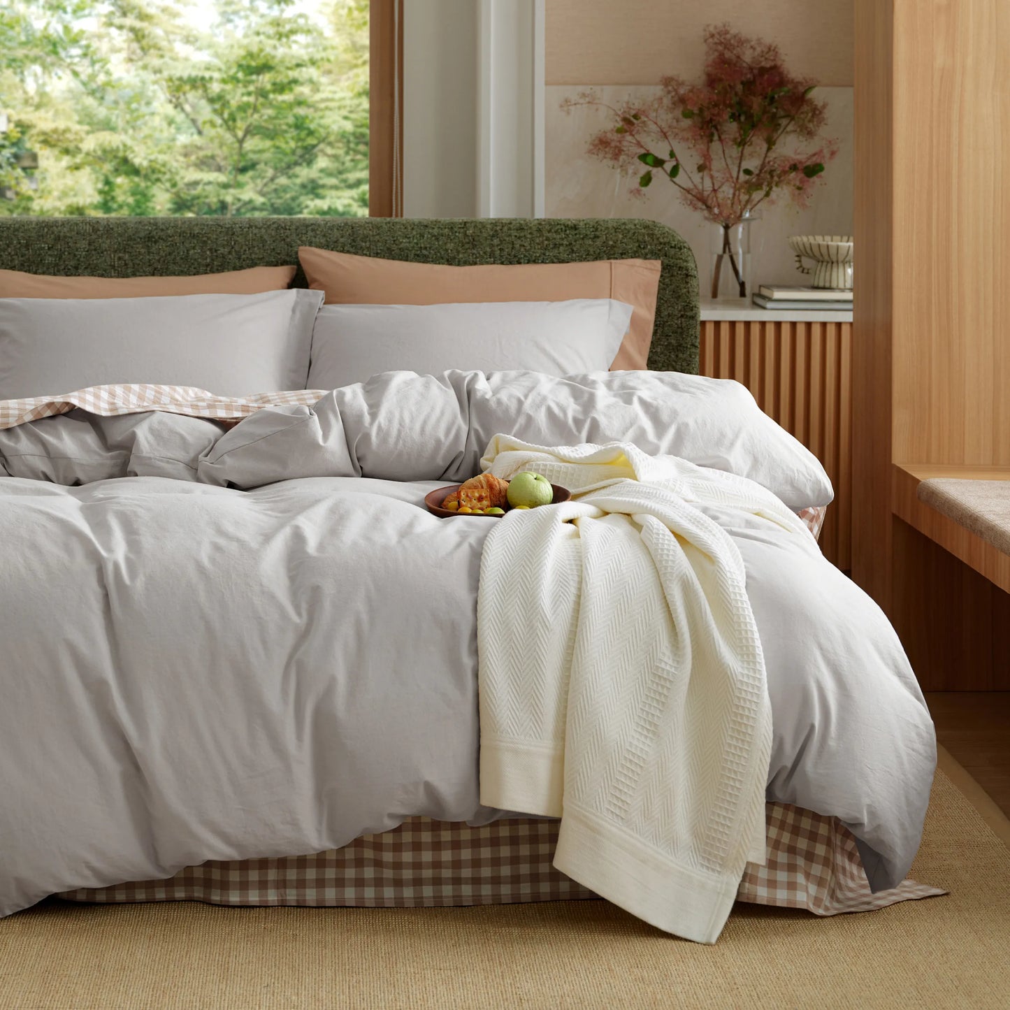PureWoven™ Washed Cotton Duvet Cover Set