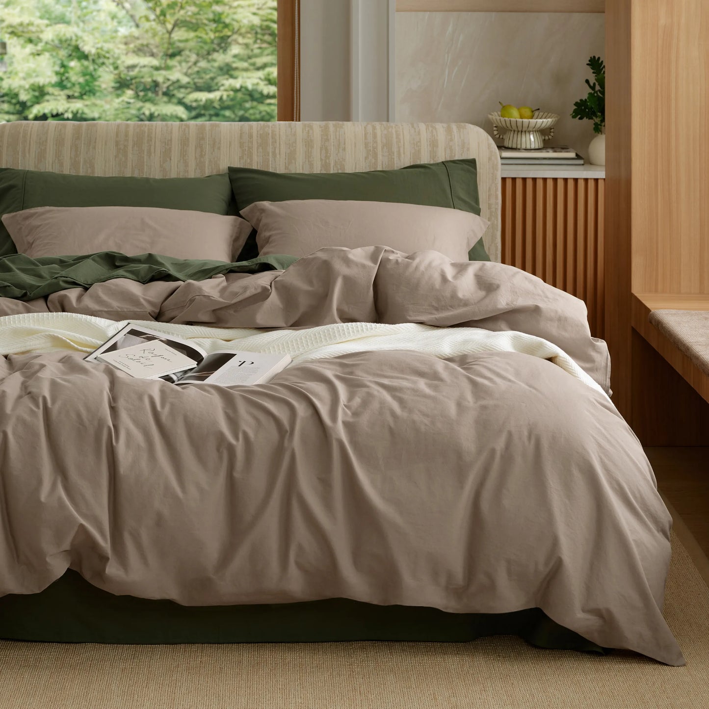 PureWoven™ Washed Cotton Duvet Cover Set