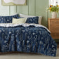 Reversible Floral Print Comforter Set