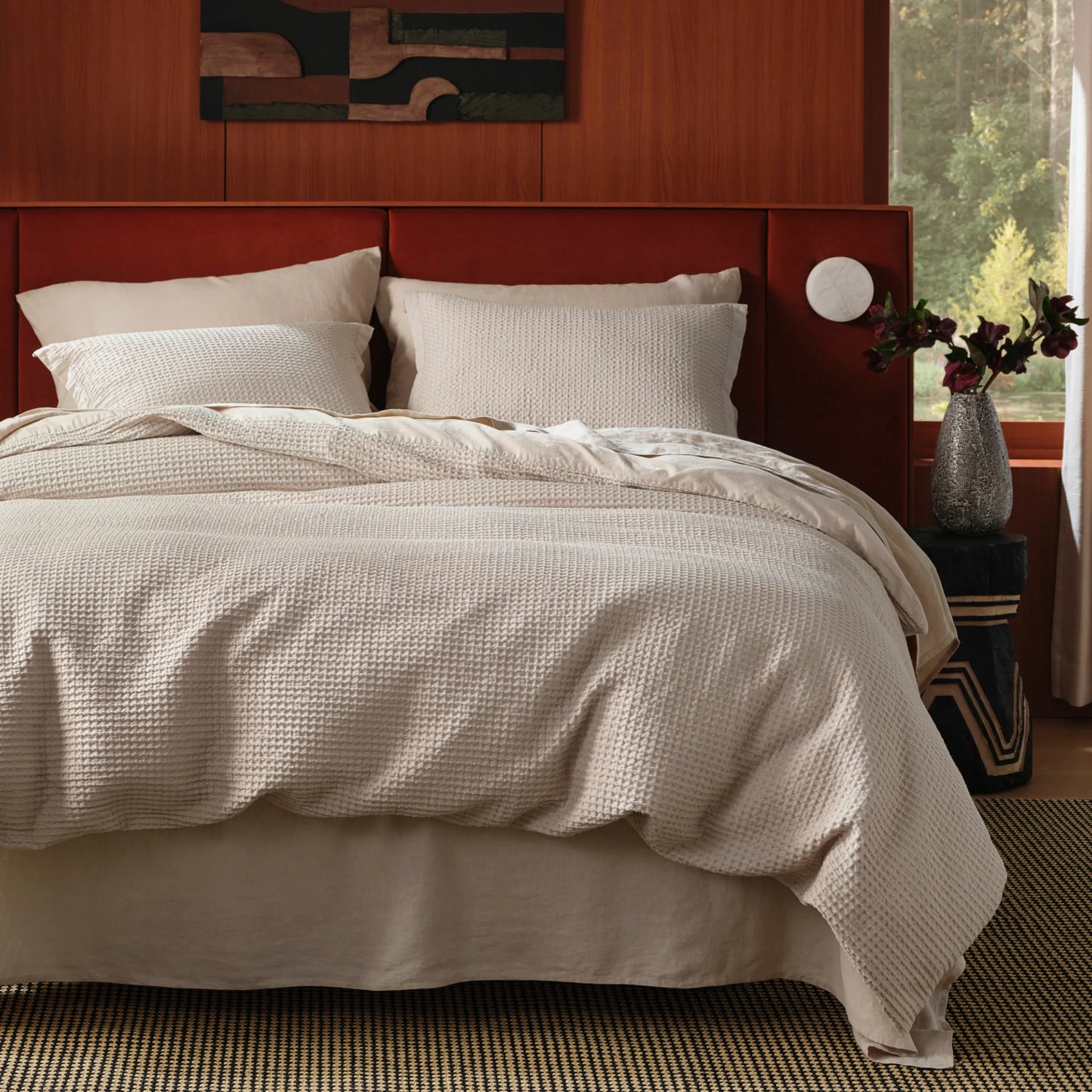 PureWoven™ Cotton Waffle Weave Duvet Cover Set