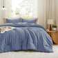 Prewashed Plain Comforter Set