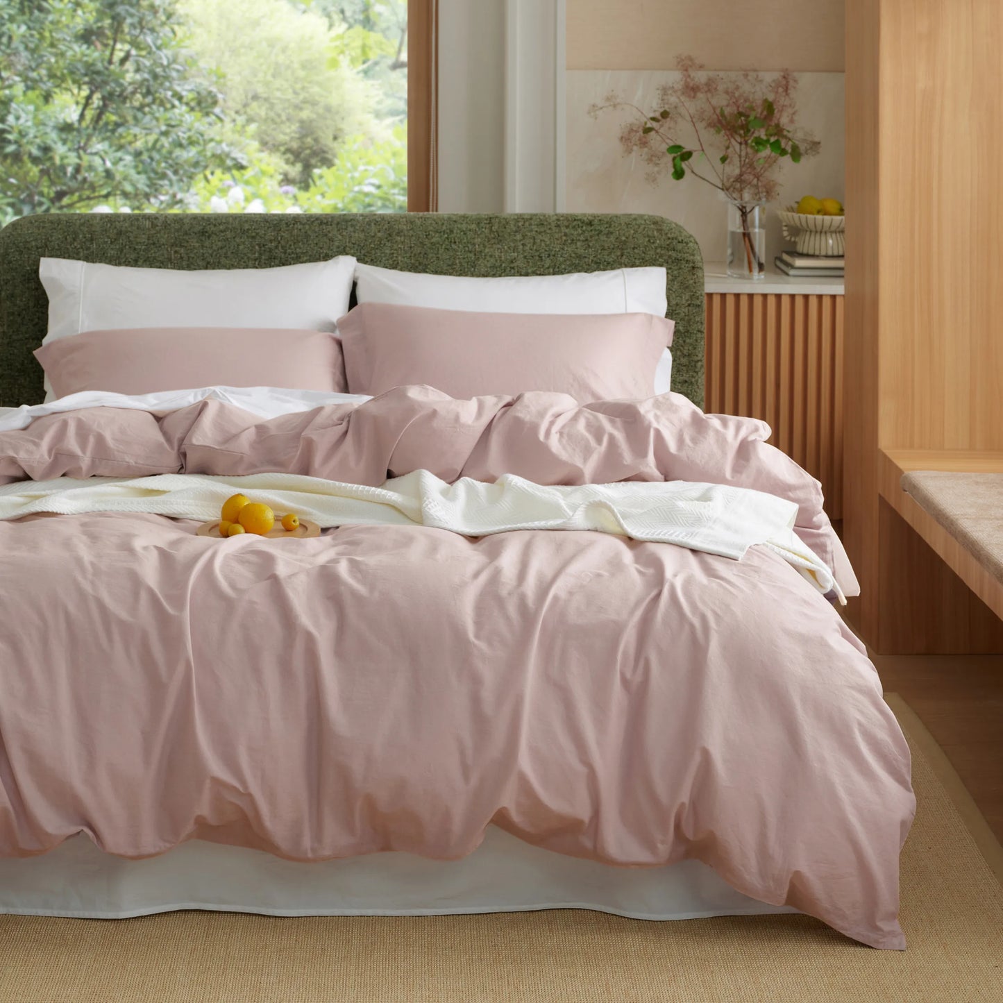 PureWoven™ Washed Cotton Duvet Cover Set