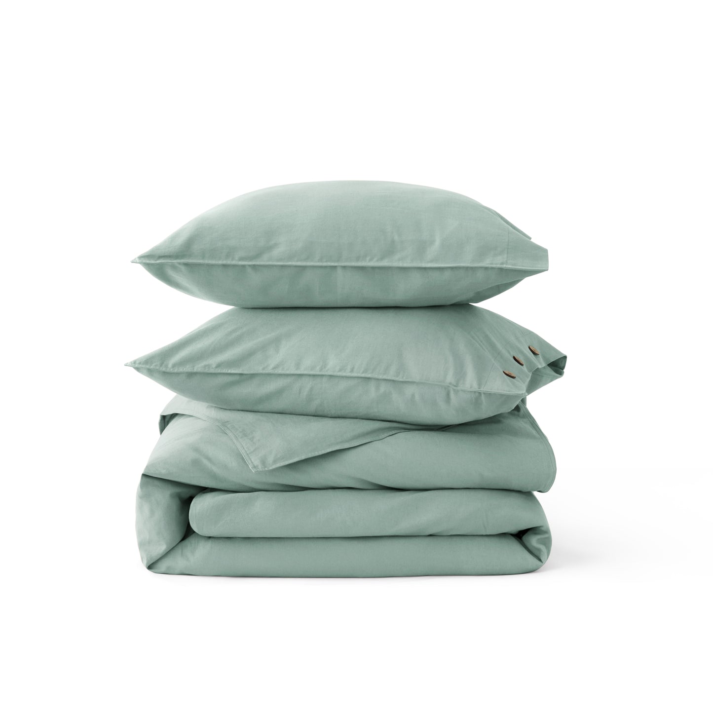 GentleSoft® Cotton Linen Hybrid Duvet Cover Set