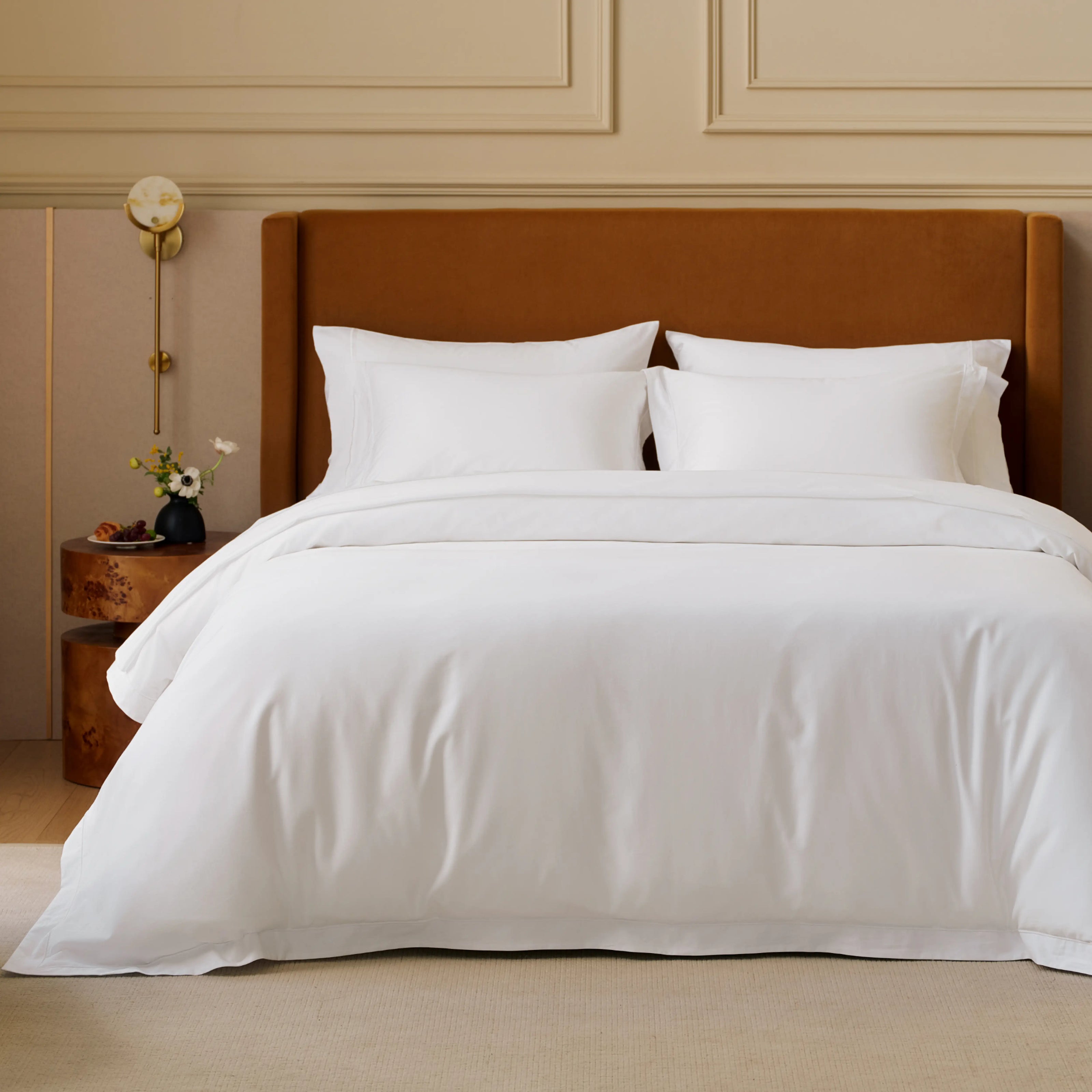 PureWoven Giza Egyptian Cotton Duvet Cover Set