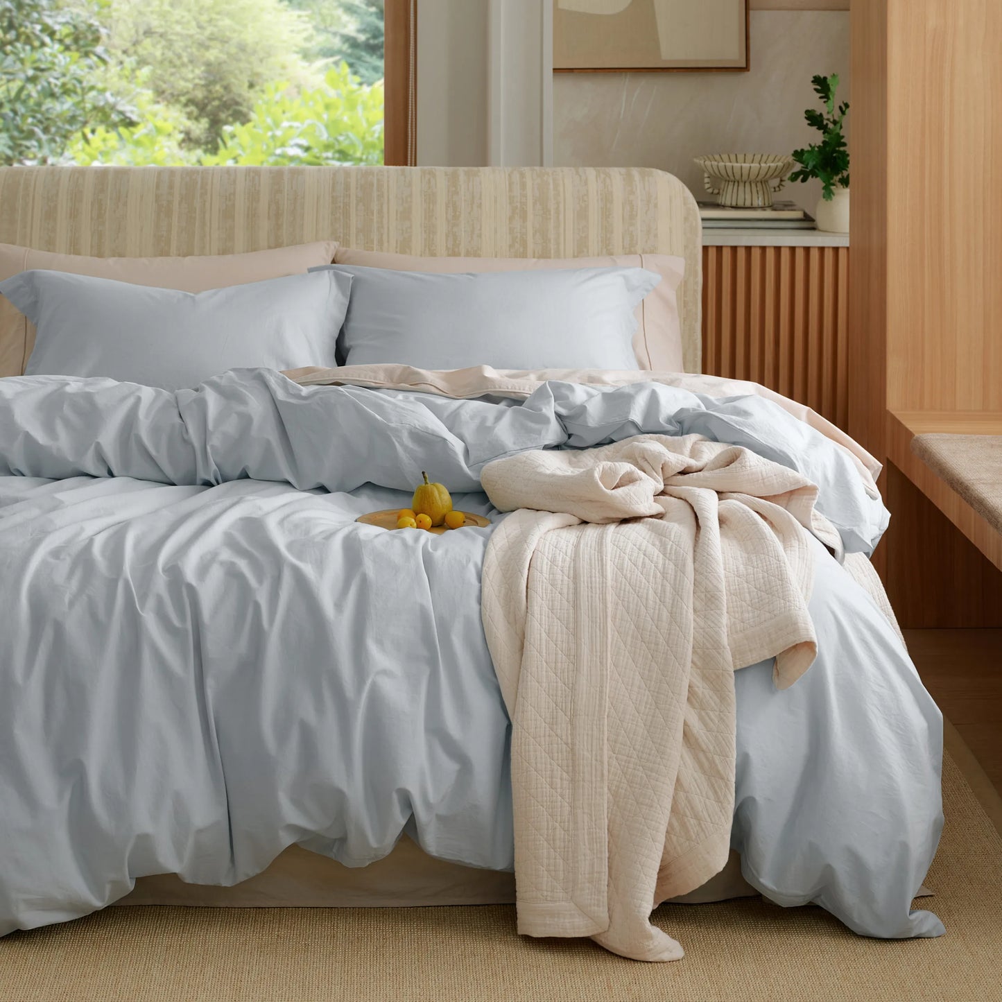 PureWoven™ Washed Cotton Duvet Cover Set