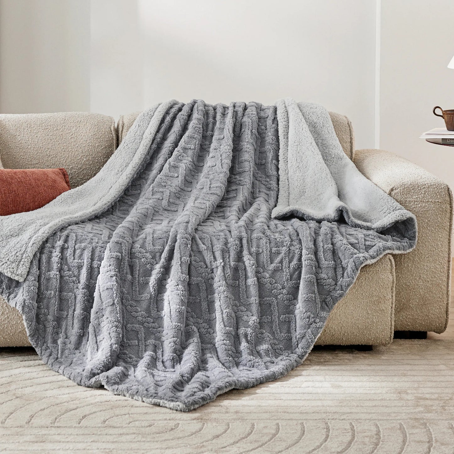 Sherpa Throw Blanket For Couch