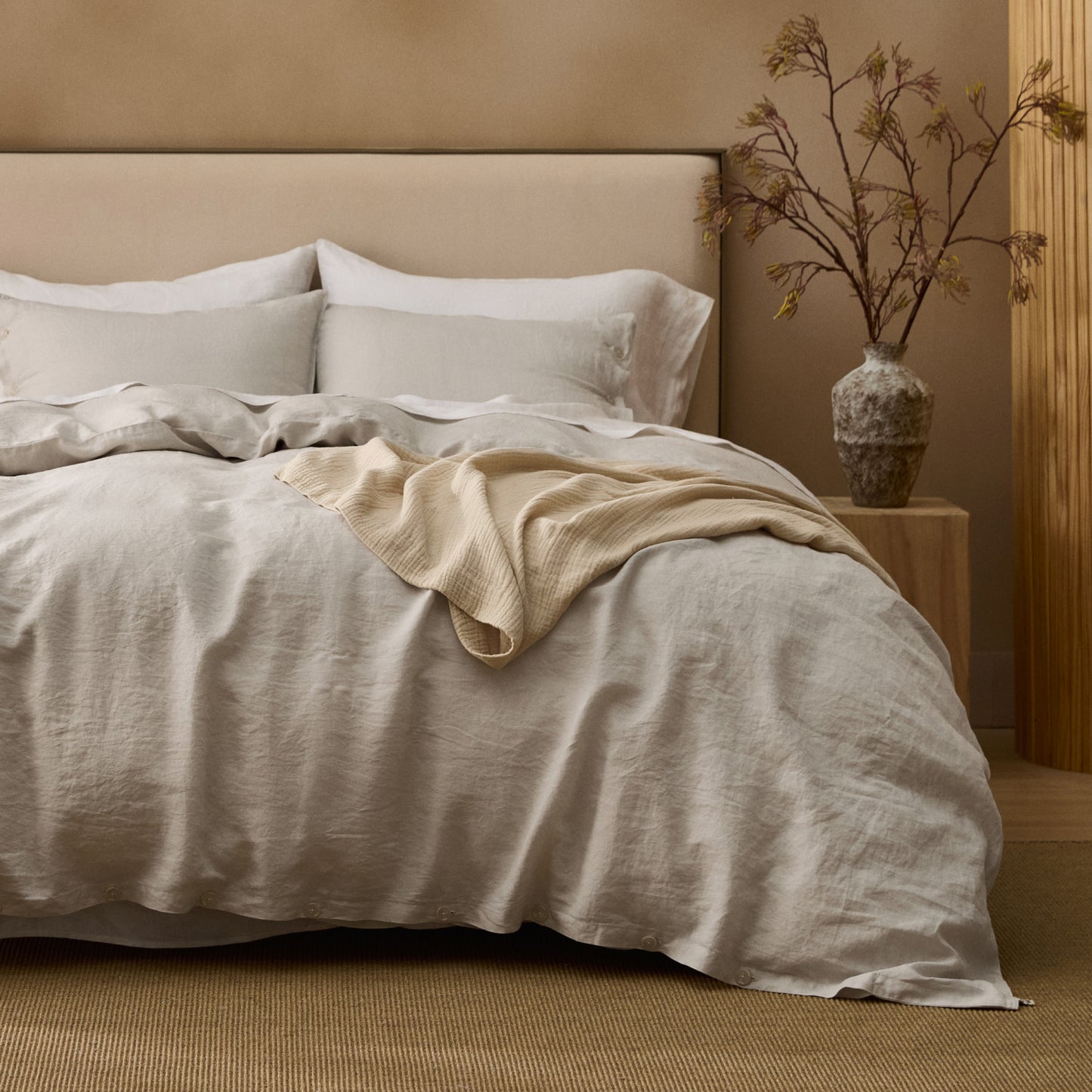 GentleSoft® Washed Linen Duvet Cover Set