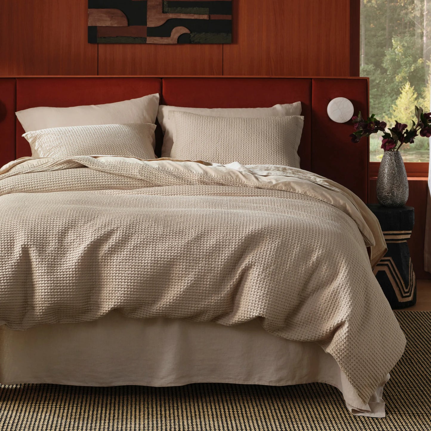 PureWoven™ Cotton Waffle Weave Duvet Cover Set