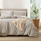 PureWoven™ Cotton Waffle Space-Dyed Duvet Cover Set