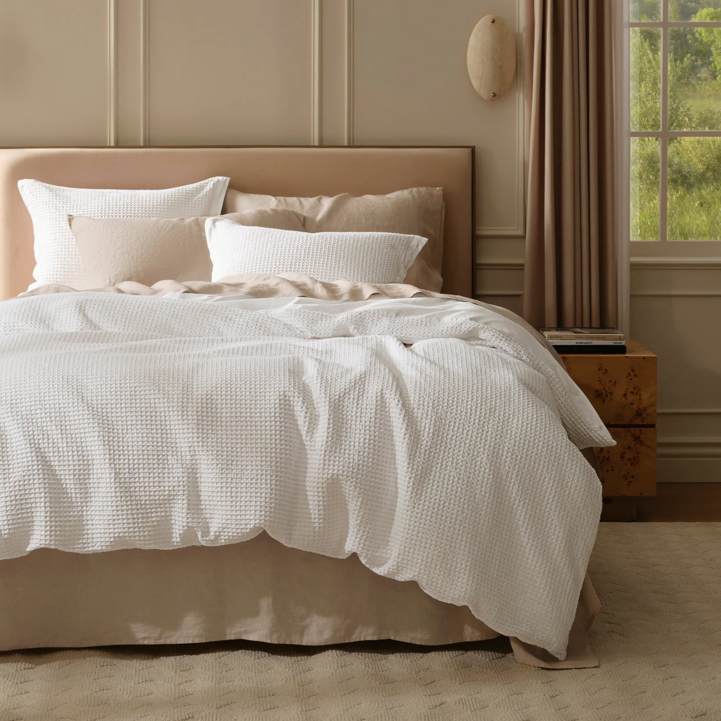 PureWoven™ Cotton Waffle Weave Duvet Cover Set