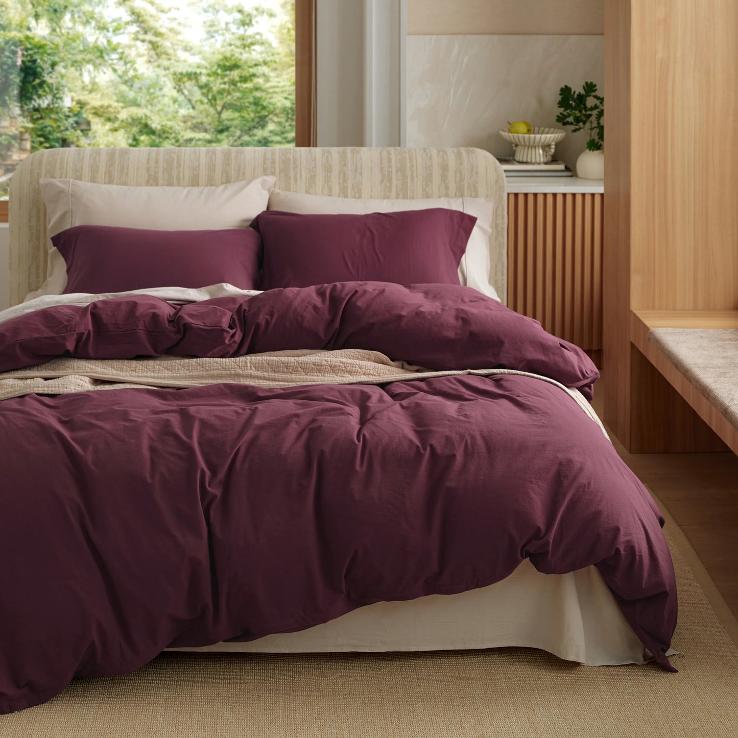 PureWoven™ Washed Cotton Duvet Cover Set