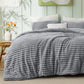 Striped Flannel Comforter Set