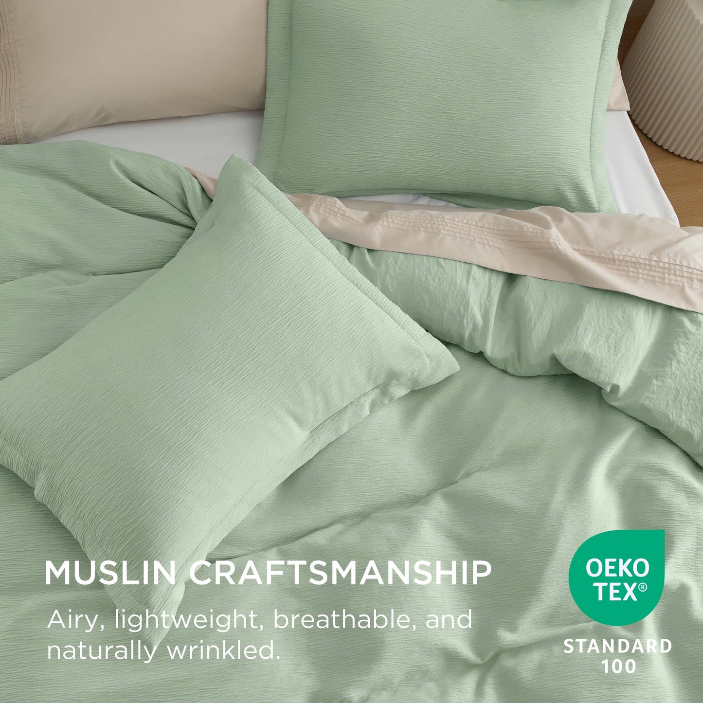 GentleSoft™ Muslin Duvet Cover Set