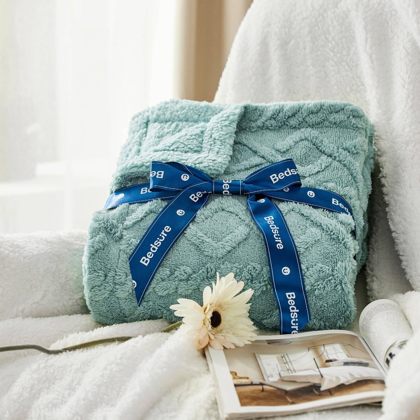 Sherpa Throw Blanket For Couch