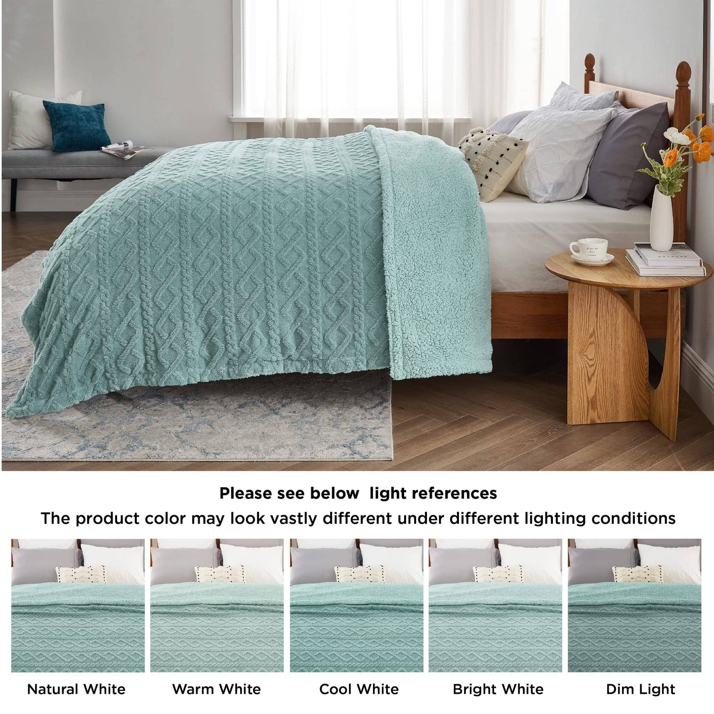 Sherpa Throw Blanket For Couch
