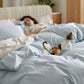 PureWoven™ Washed Cotton Duvet Cover Set