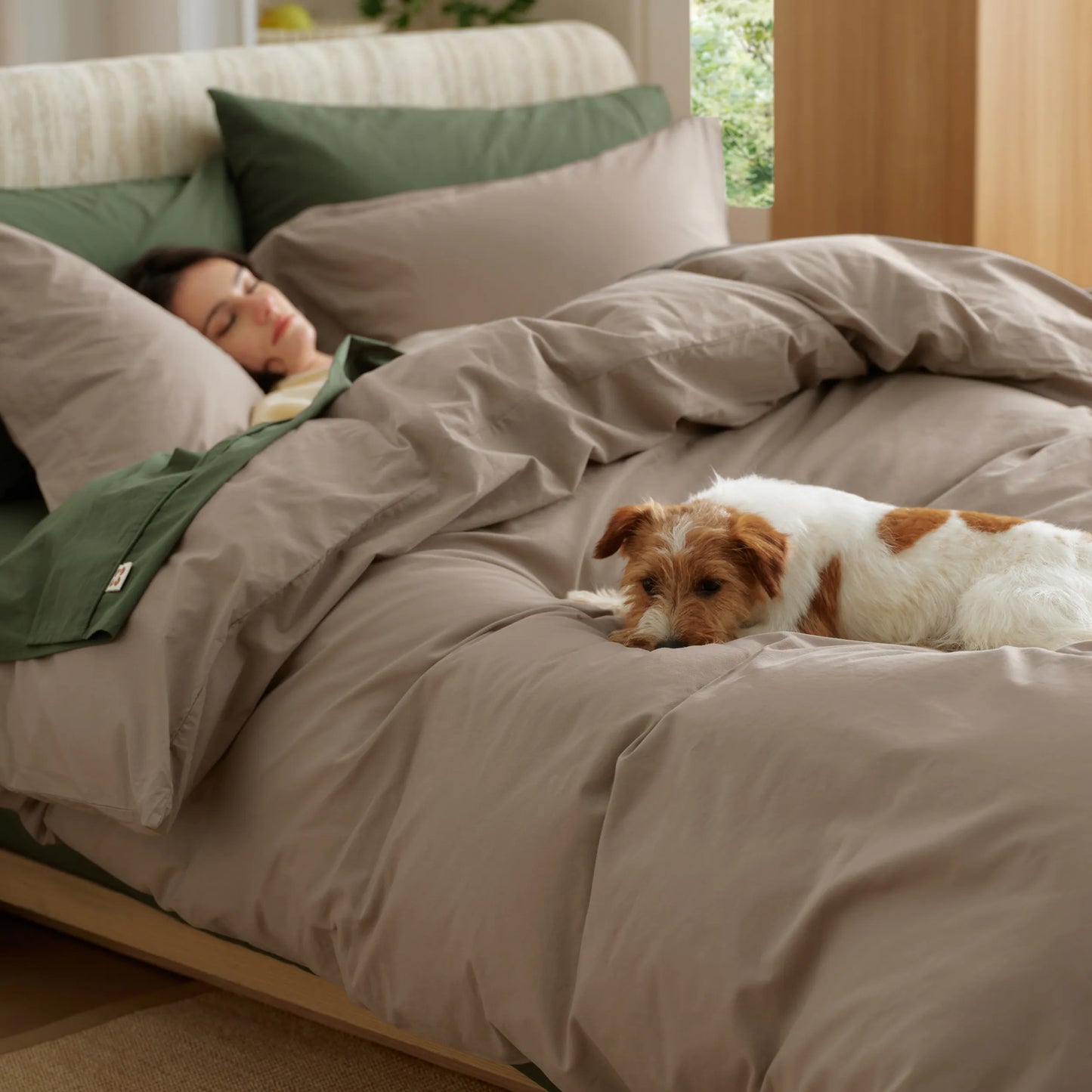 PureWoven™ Washed Cotton Duvet Cover Set