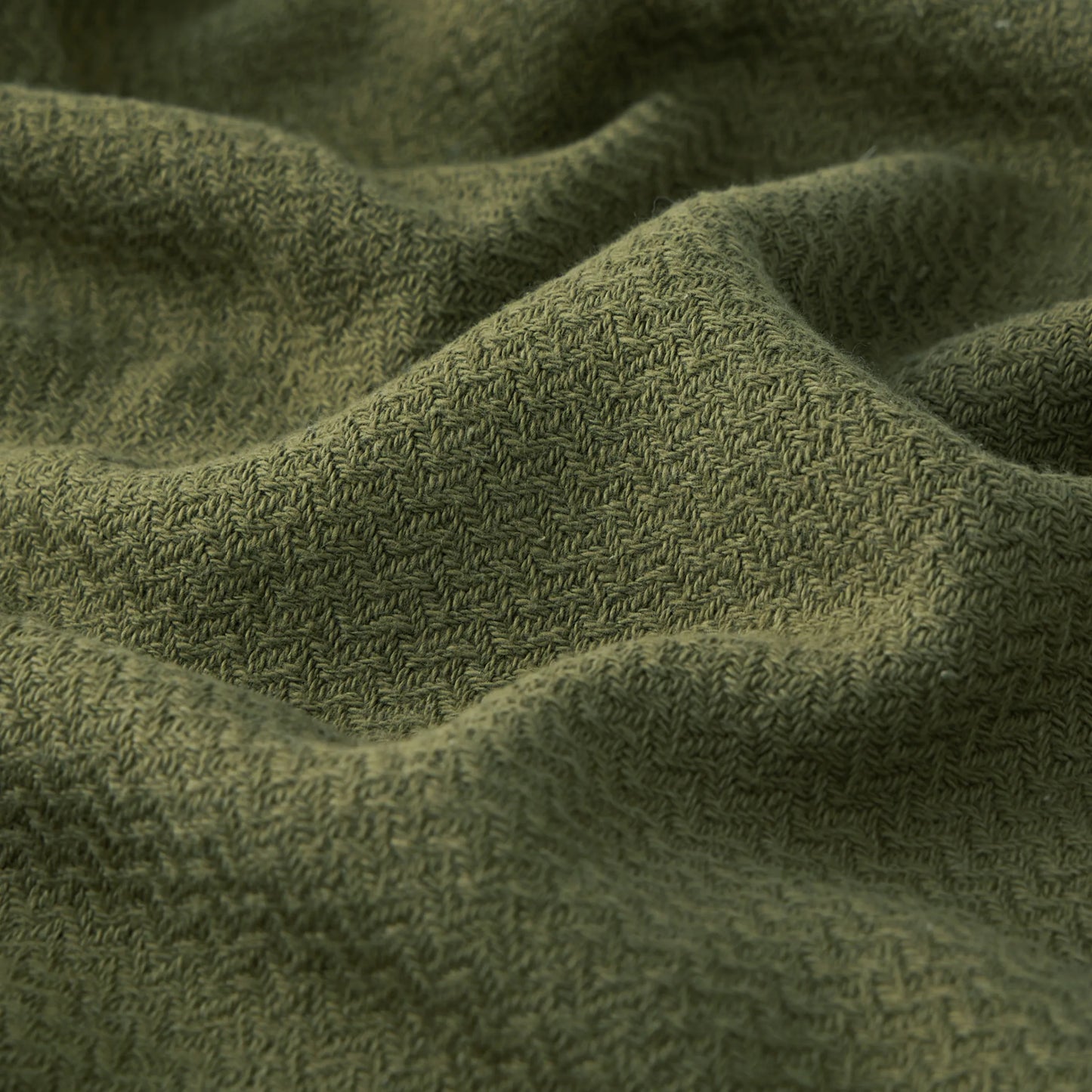 100% Cotton Herringbone Woven Blanket