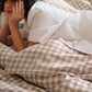 PureWoven Washed Cotton Gingham Duvet Cover Set