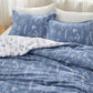 Reversible Floral Print Comforter Set