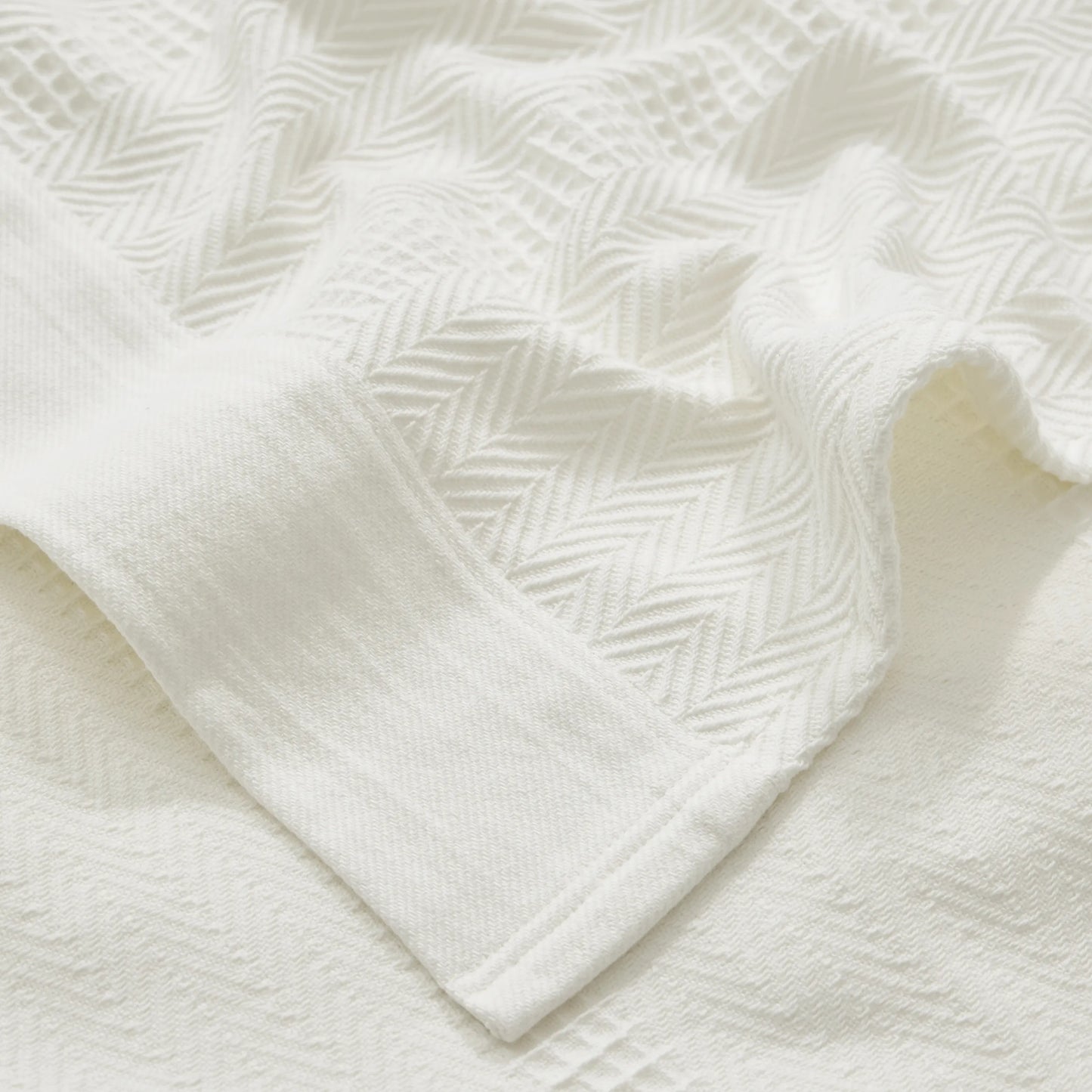 PureWoven™ Organic Cotton Textured Blanket