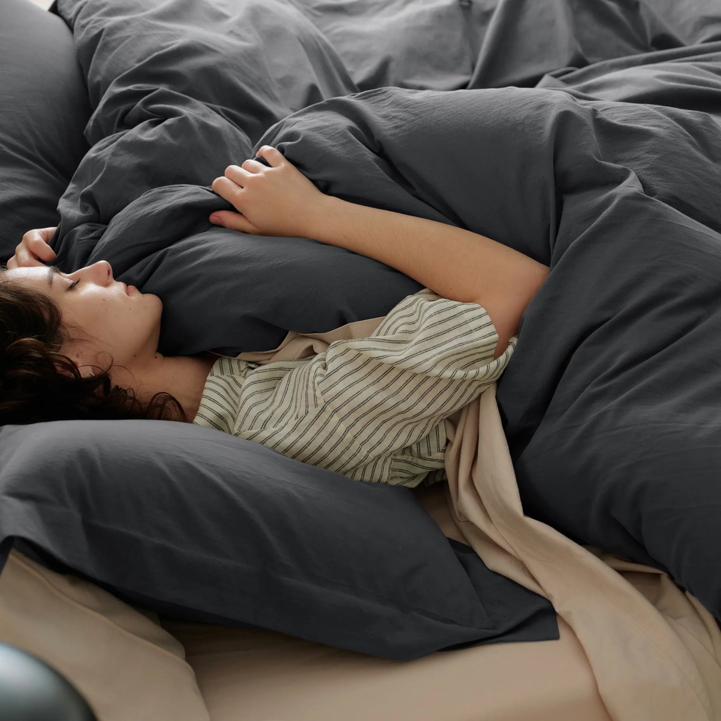 PureWoven™ Washed Cotton Duvet Cover Set