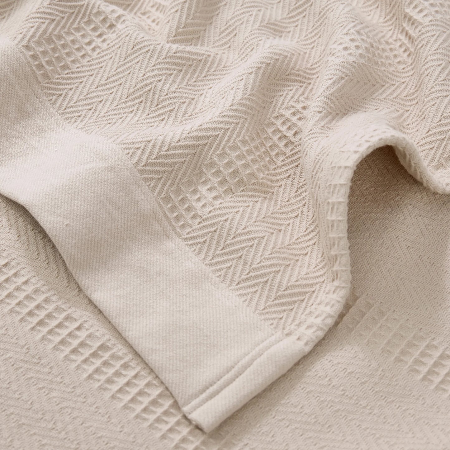 PureWoven™ Organic Cotton Textured Blanket