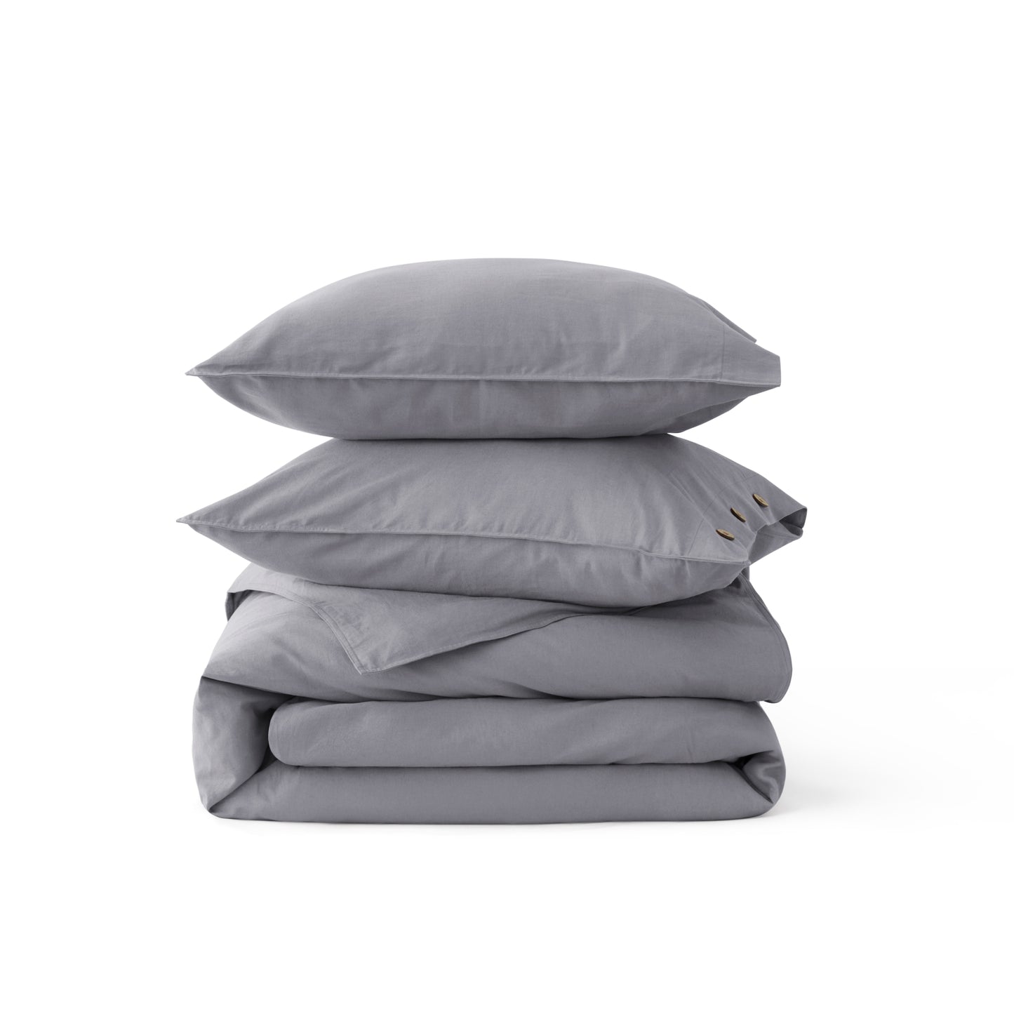GentleSoft® Cotton Linen Hybrid Duvet Cover Set