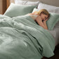 PureWoven™ Cotton Waffle Weave Duvet Cover Set
