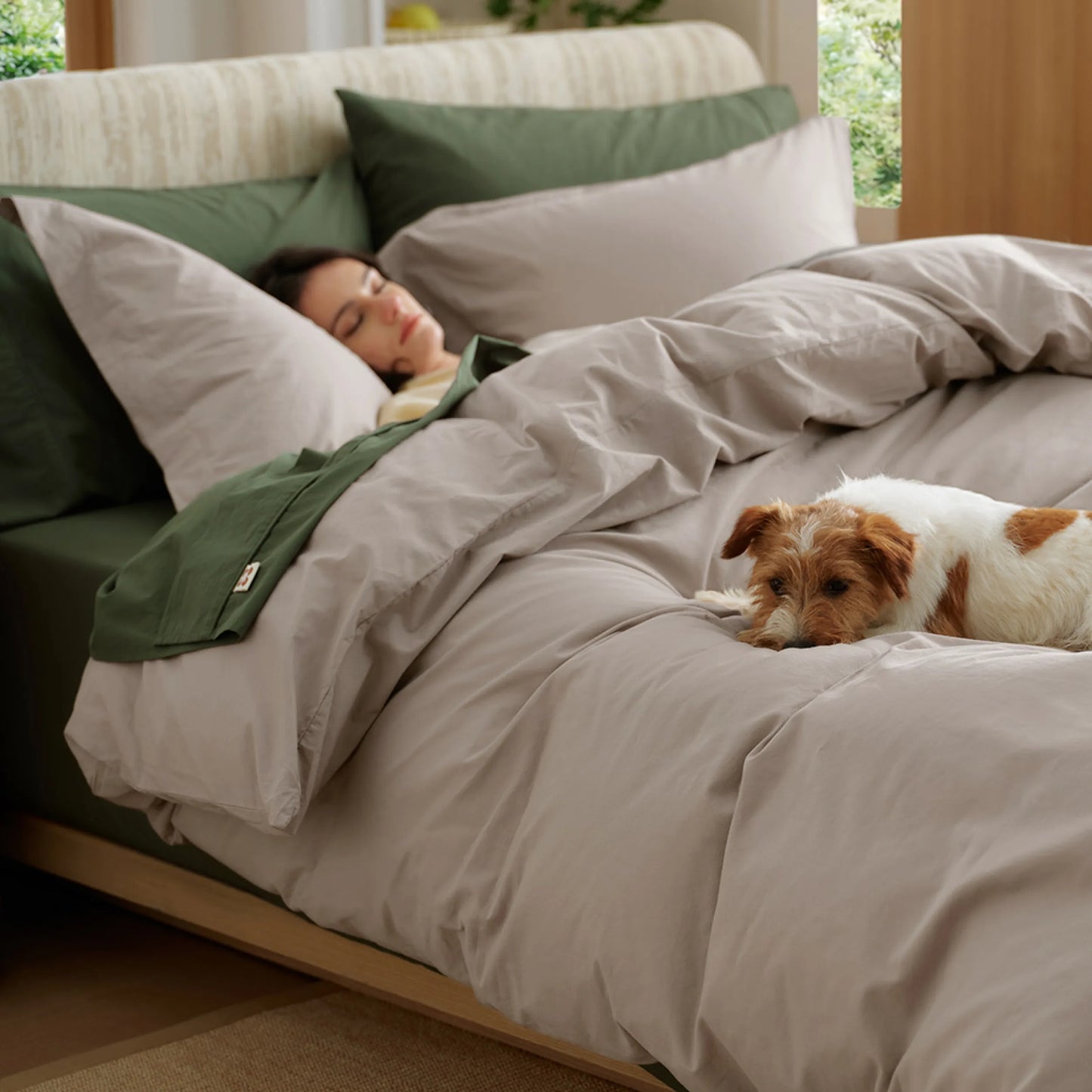 PureWoven™ Washed Cotton Duvet Cover Set