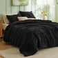 Striped Flannel Comforter Set