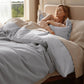 PureWoven™ Cotton Waffle Weave Duvet Cover Set