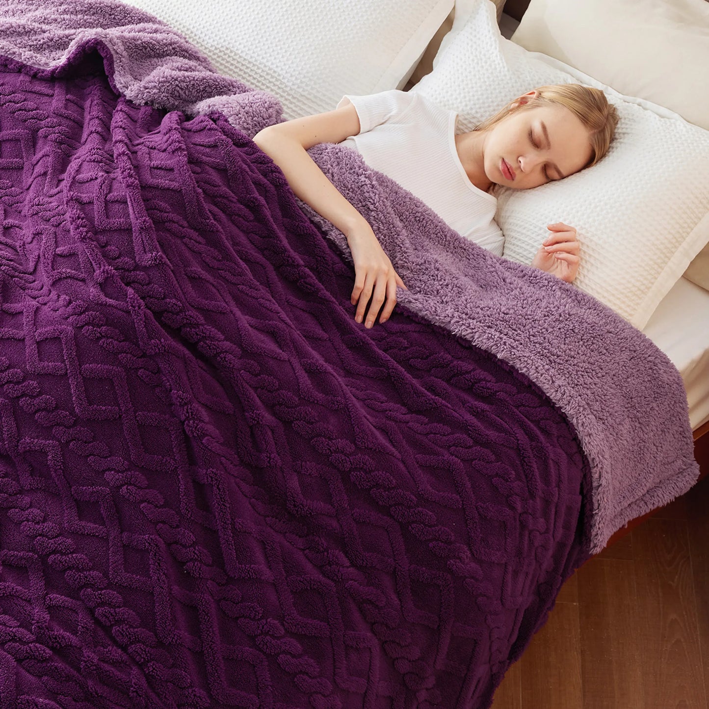 Sherpa Throw Blanket For Couch