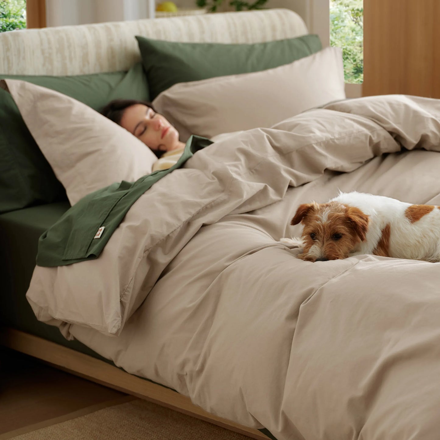 PureWoven™ Washed Cotton Duvet Cover Set