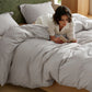 PureWoven™ Washed Cotton Duvet Cover Set