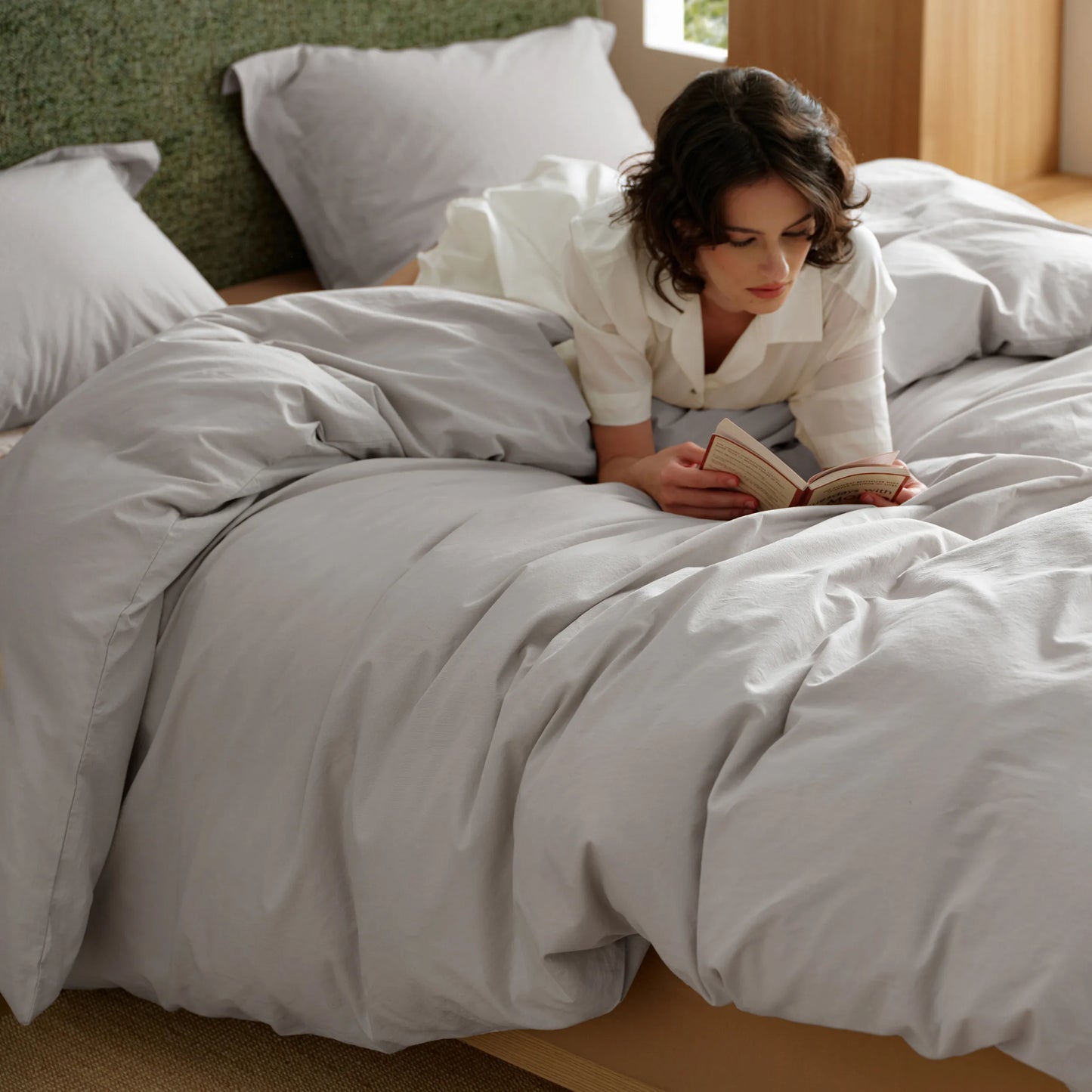 PureWoven™ Washed Cotton Duvet Cover Set