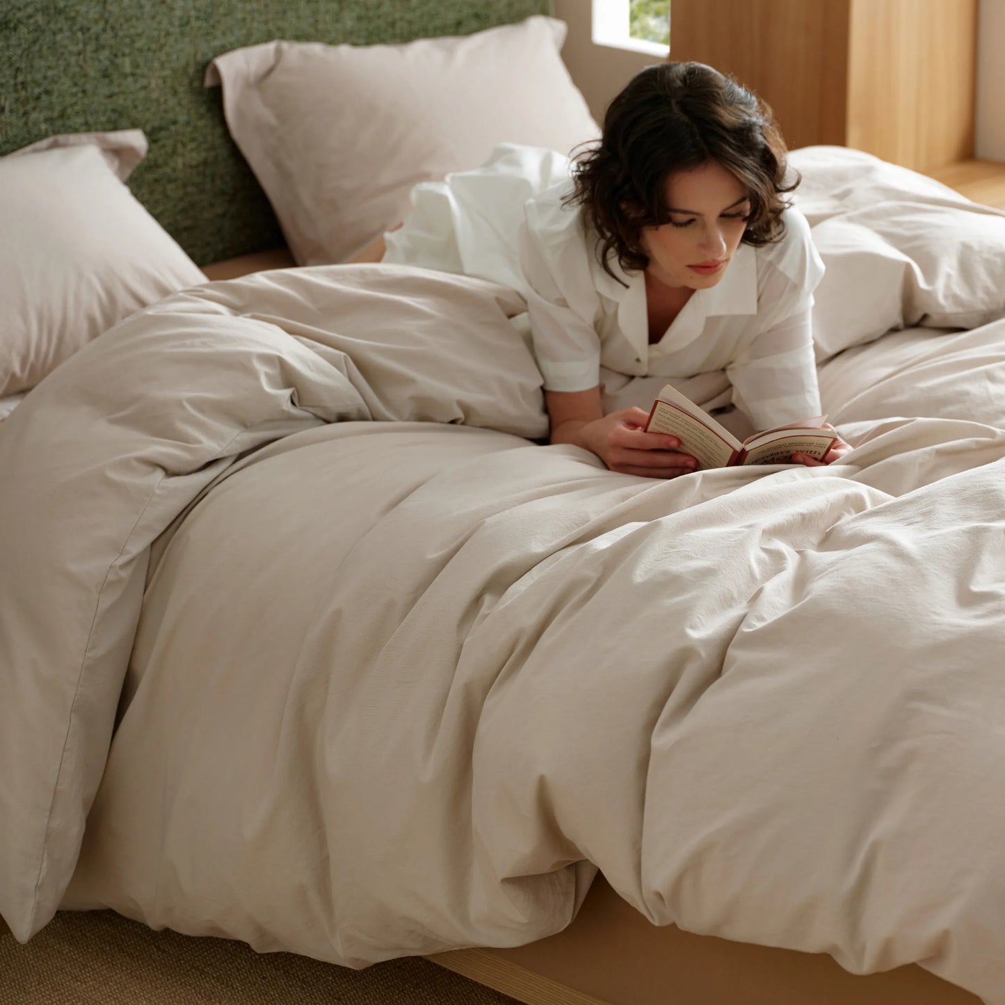 PureWoven™ Washed Cotton Duvet Cover Set