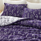 Reversible Floral Print Comforter Set