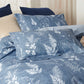 Reversible Graphic Duvet Cover Set Blue