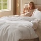 PureWoven™ Cotton Waffle Weave Duvet Cover Set