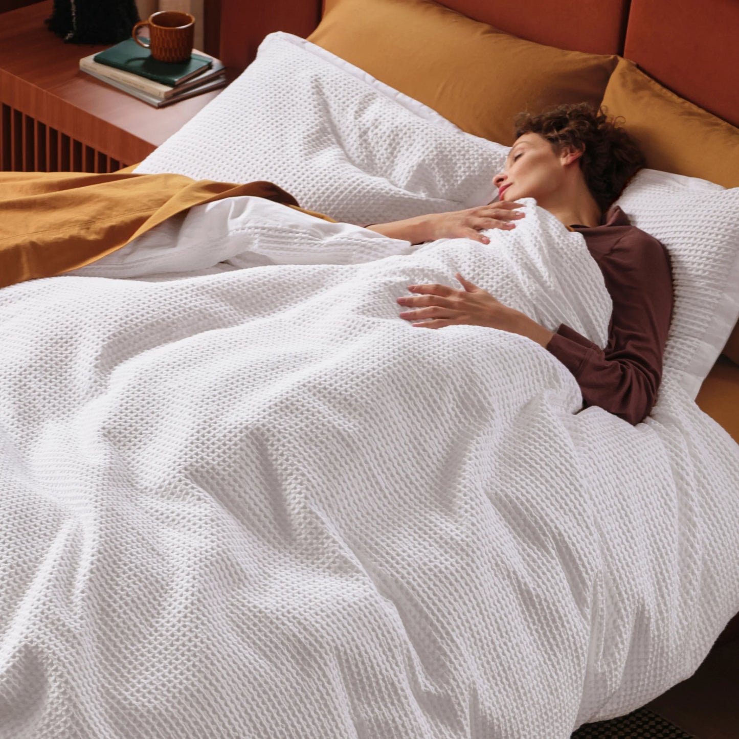 PureWoven™ Cotton Waffle Weave Duvet Cover Set