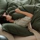 PureWoven™ Washed Cotton Duvet Cover Set