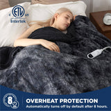 Bedsure Electric Heated Faux Fur Sherpa Blanket